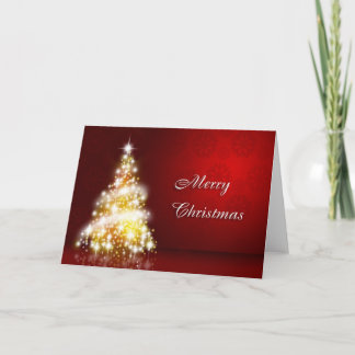 Merry Christmas Holiday Card Red.Gold White1