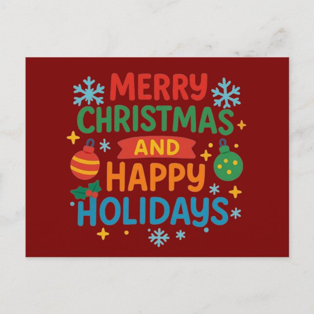 Merry Christmas Holiday Cards  (Front)