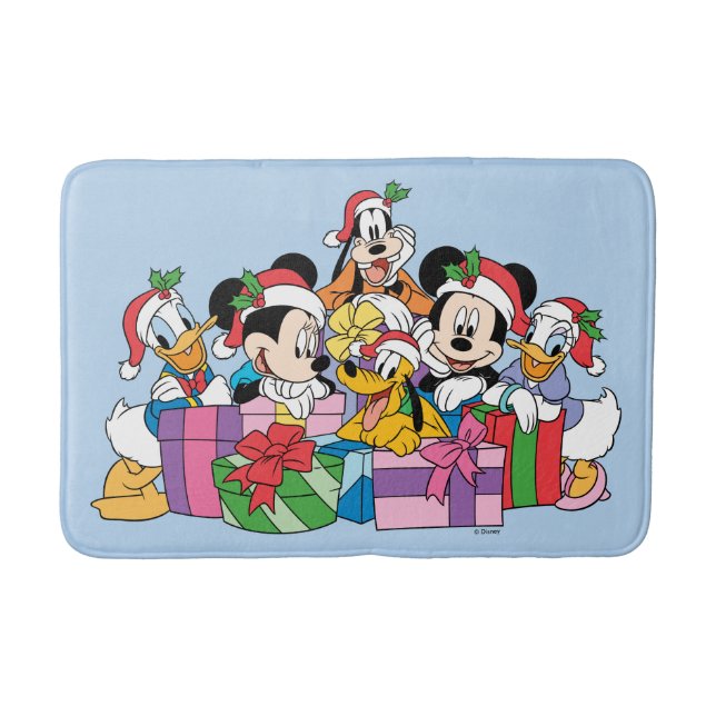Merry Christmas | Holiday Cheer Group Bath Mat (Front)