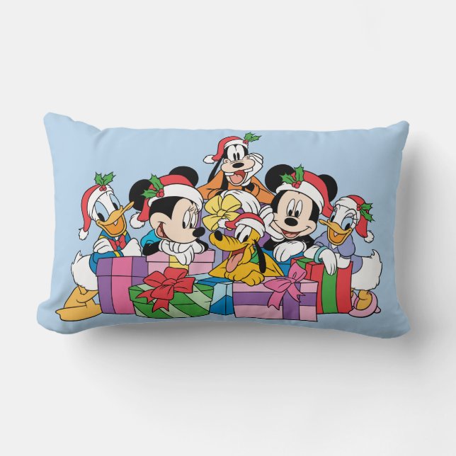 Merry Christmas | Holiday Cheer Group Lumbar Pillow (Front)