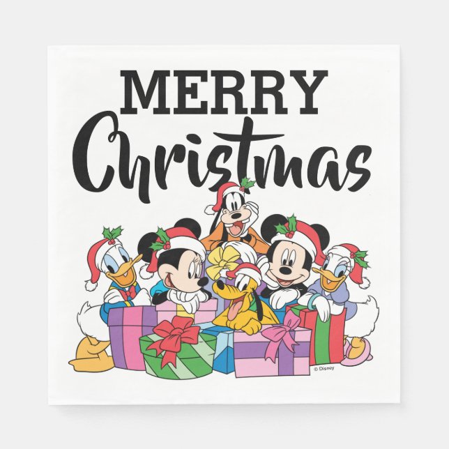 Merry Christmas | Holiday Cheer Group Napkins (Front)
