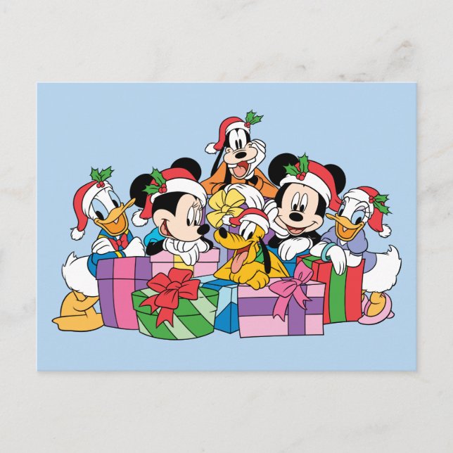 Merry Christmas | Holiday Cheer Group Postcard (Front)