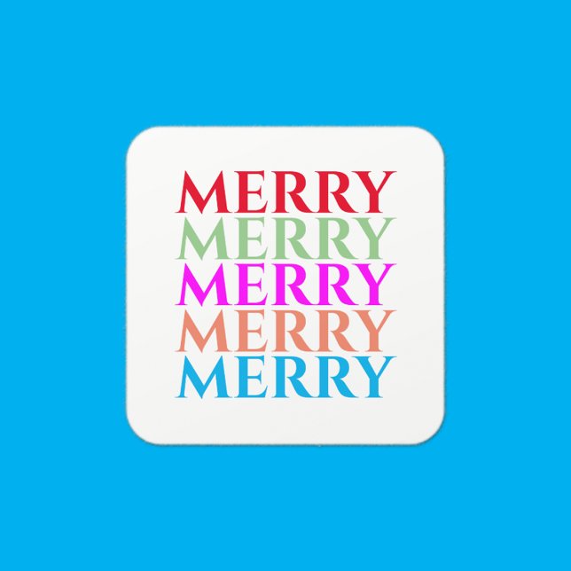 Merry Christmas Holiday Colorful Stickers (Creator Uploaded)