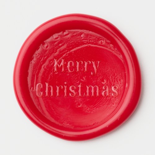 Merry Christmas Holiday Custom Wax Seal Sticker