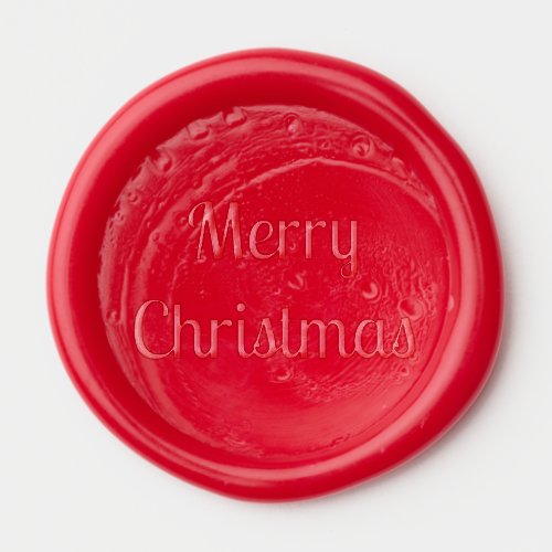 Merry Christmas Holiday Custom Wax Seal Sticker