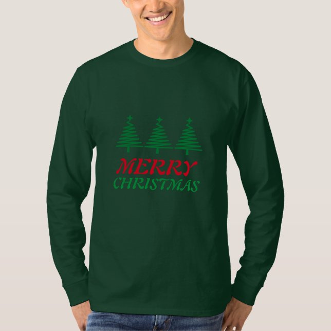  Merry Christmas Holiday Elegant Customize T-Shirt (Front)