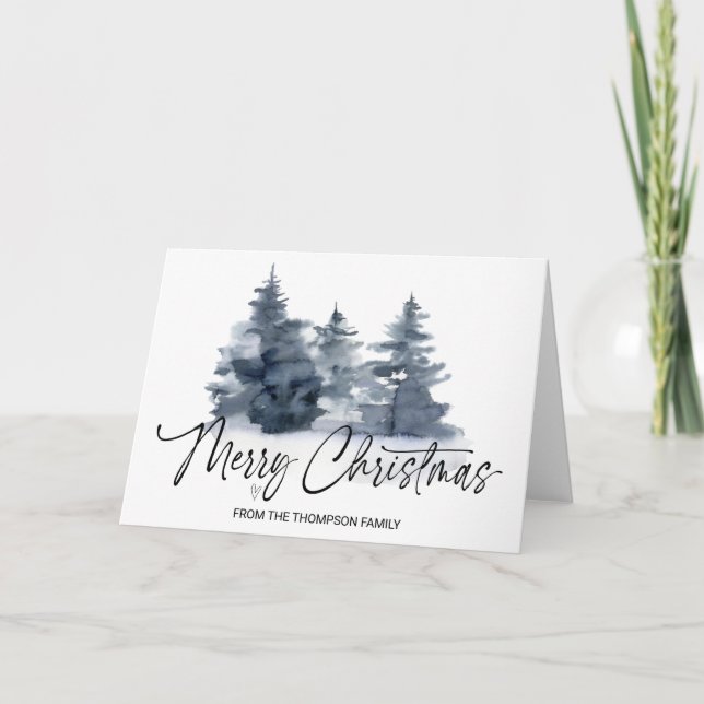 Merry Christmas Holiday Gifts for Friends Family C Card (Front)