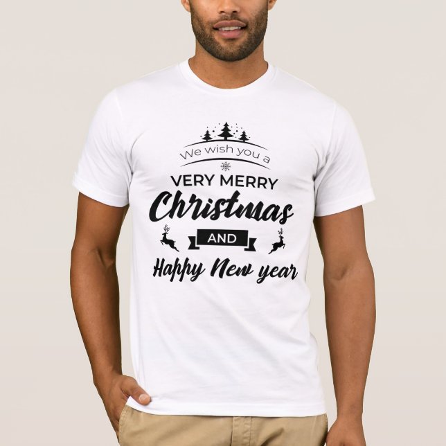 Merry Christmas Holiday Gifts Happy Family Xmas T-Shirt (Front)