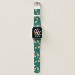 Merry Christmas Holiday   Gingerbread Cookies Apple Watch Band