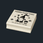 Merry Christmas Holiday gnome custom name Rubber Stamp<br><div class="desc">Elevate your holiday mail with the delightful Merry Christmas Holiday gnome custom name self-inking stamp. This charming stamp brings the essence of the season to your greetings. With an adorable Scandinavian gnome illustration and a heartwarming "Merry Christmas" greeting, it's the perfect way to personalize your messages for your loved ones....</div>