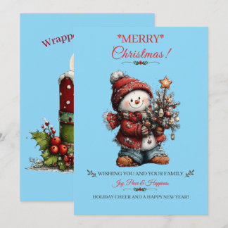 Merry Christmas Holiday Greeting Card