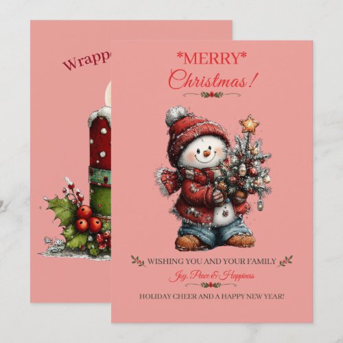 Merry Christmas Holiday Greeting Card