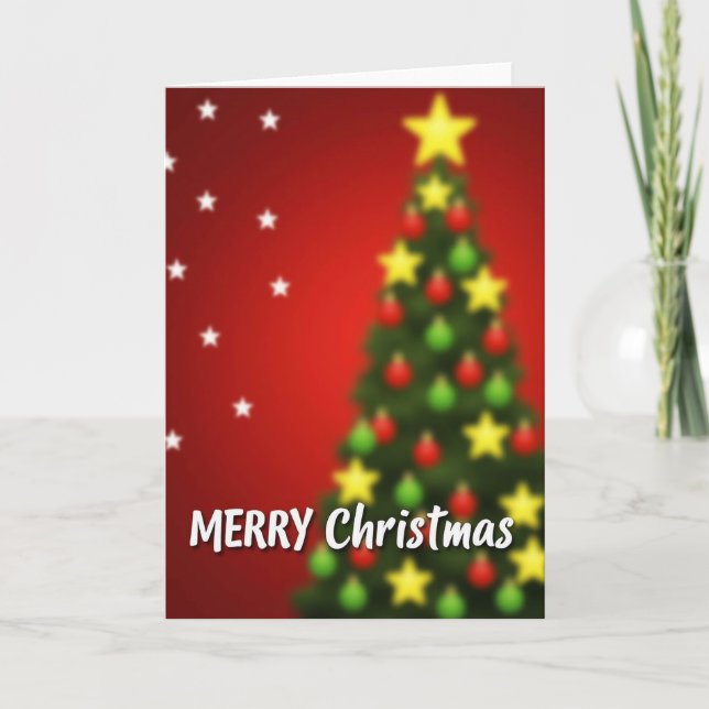 Merry Christmas Holiday Greeting Card (Front)