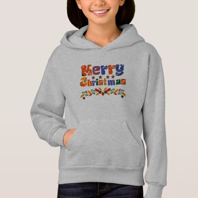 Merry Christmas  Holiday Hoodie (Front)