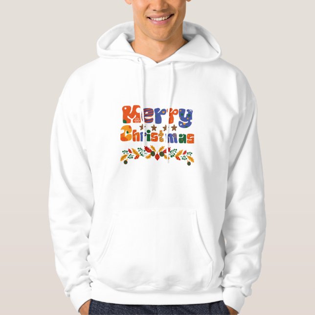 Merry Christmas  Holiday Hoodie (Front)