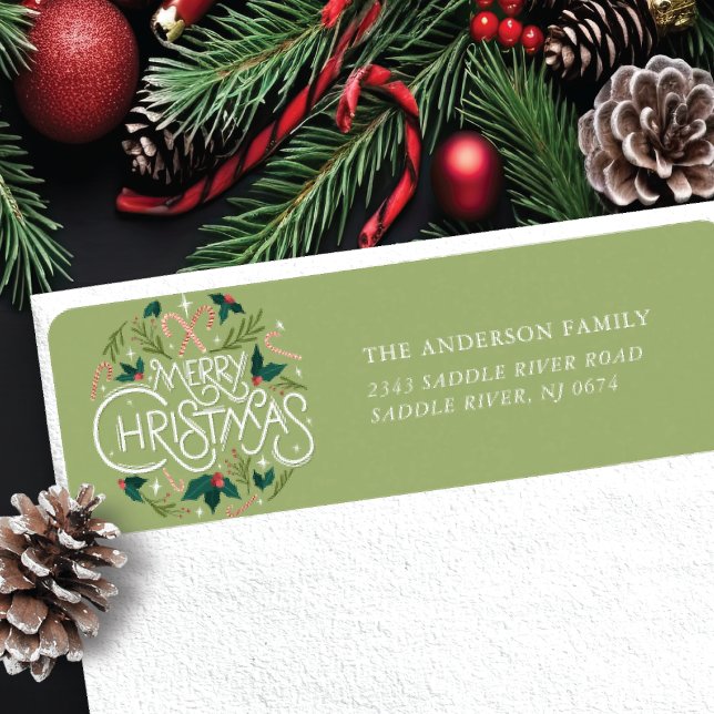 Merry Christmas Holiday Label (Creator Uploaded)