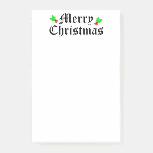 Merry Christmas Holiday Notes (Front)