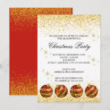 Merry Christmas Holiday Party Glitter