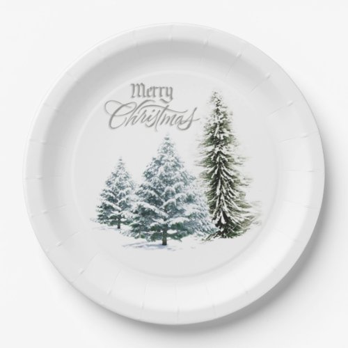 Merry Christmas Holiday Party Paper Plates