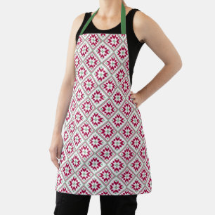 Merry Christmas Holiday Pattern Apron