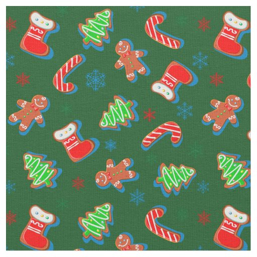 Merry Christmas Holiday Pattern Fabric
