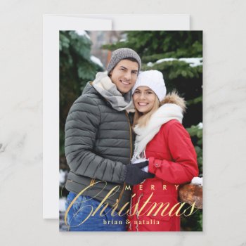 Merry Christmas Holiday Photo Card by Anything_Goes at Zazzle