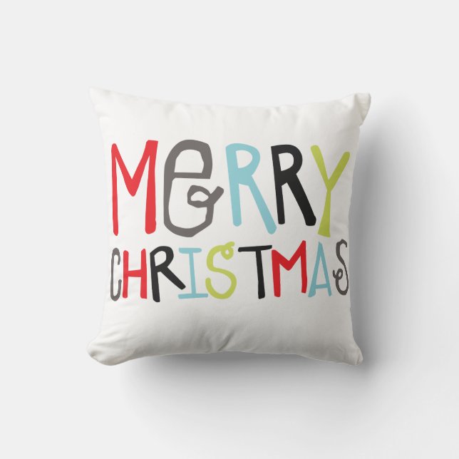 Merry Christmas | Holiday Pillow (Front)