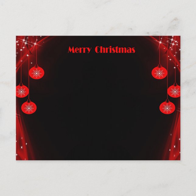Merry Christmas Holiday Postcard (Front)