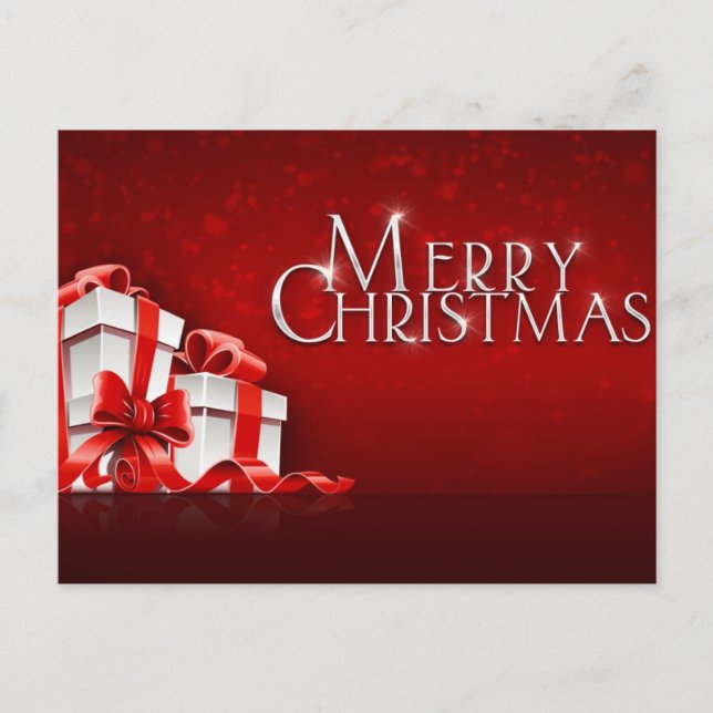 merry christmas holiday postcard (Front)