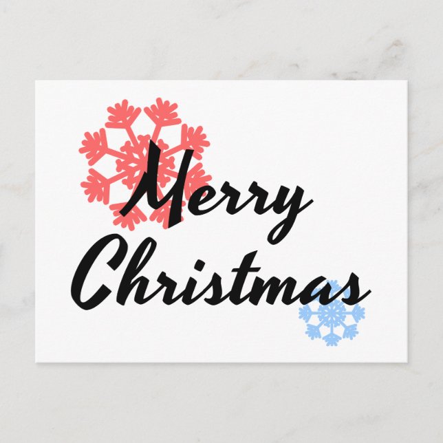 Merry Christmas Holiday Postcard (Front)