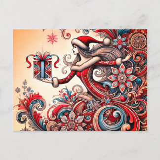 Merry Christmas  Holiday Postcard