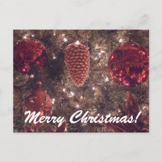 merry christmas holiday postcard