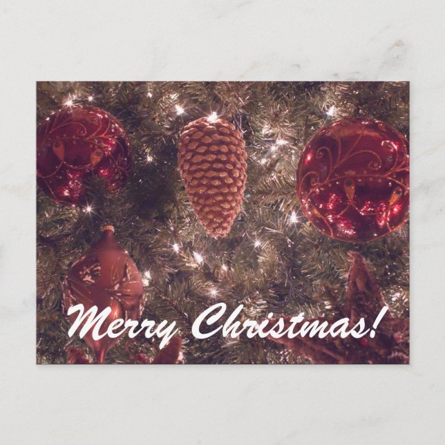 merry christmas holiday postcard (Front)
