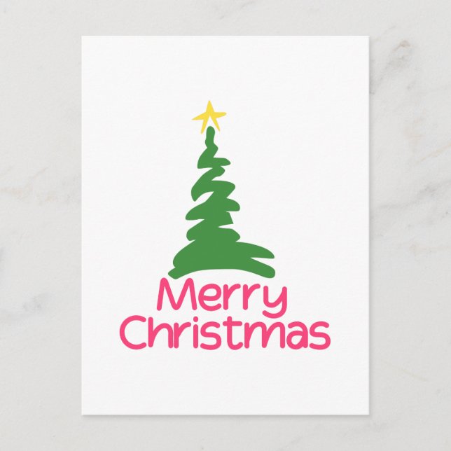 Merry Christmas Holiday Postcard (Front)