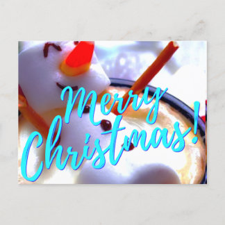 merry christmas holiday postcard