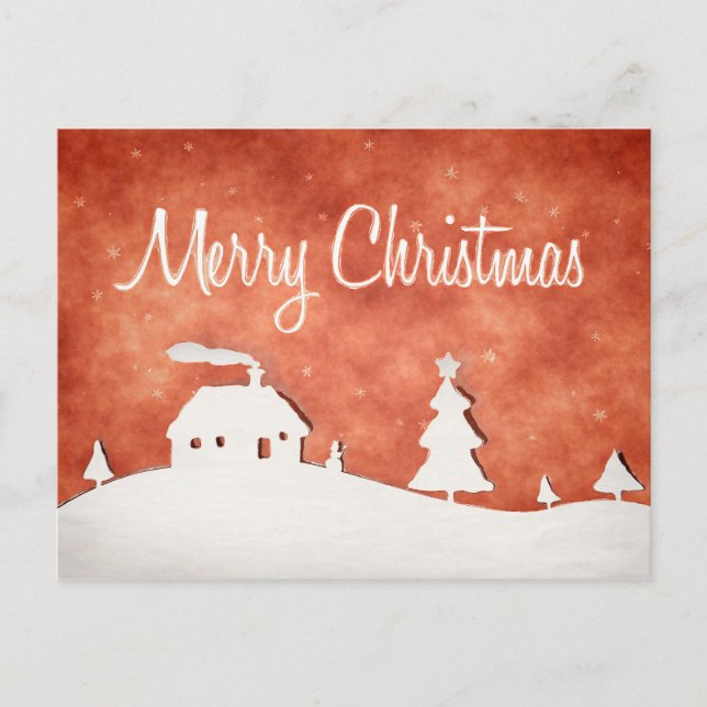 Merry Christmas Holiday Postcard (Front)
