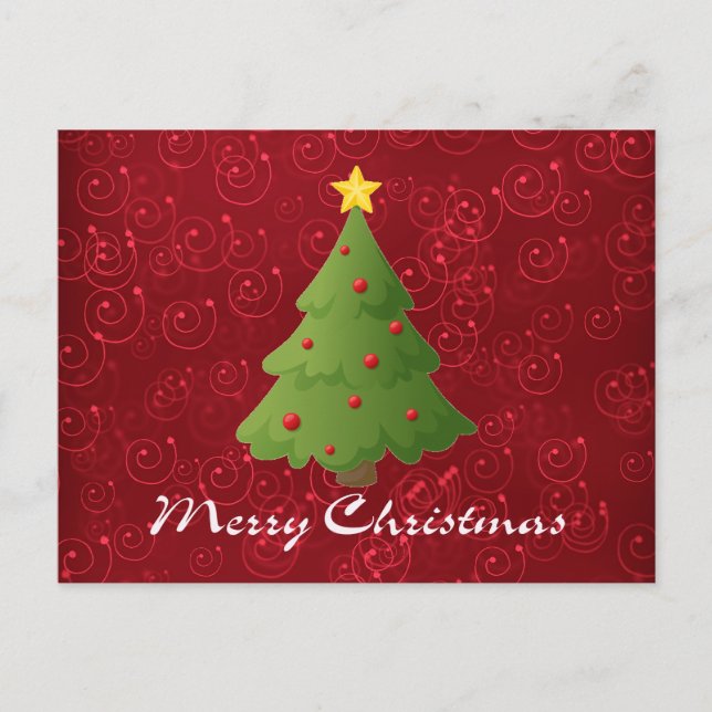 Merry Christmas Holiday Postcard (Front)