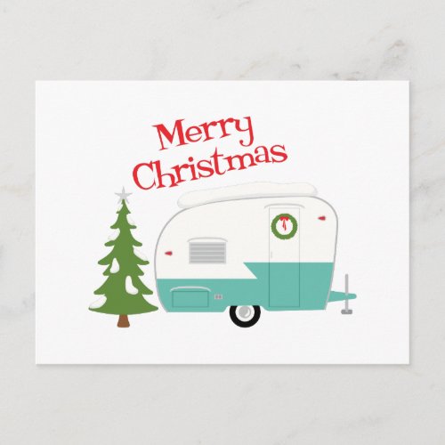 Merry Christmas Holiday Postcard