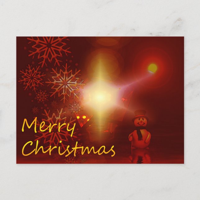 Merry Christmas Holiday Postcard (Front)