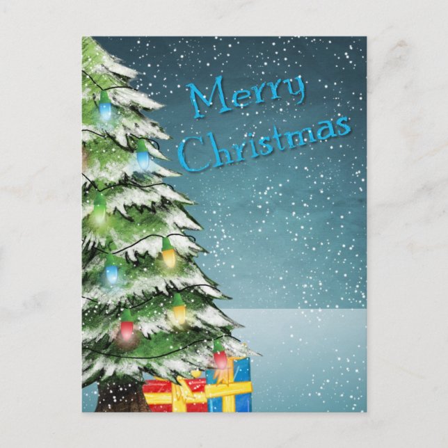 Merry Christmas Holiday Postcard (Front)