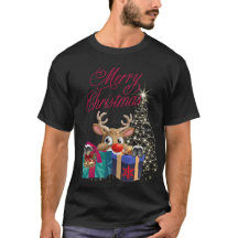 Merry Christmas Holiday Raindeer