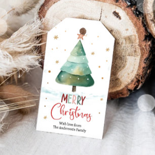 Merry Christmas Holiday Santa Gift Family Cookie Gift Tags