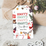 Merry Christmas Holiday Santa Gift Family Teacher Gift Tags<br><div class="desc">♥ A perfect addition to your Christmas Traditions.</div>