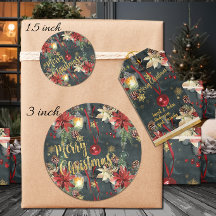 Merry Christmas Holiday Splendor Glossy