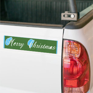 Merry Christmas Holiday Sunshine Collection Bumper Sticker