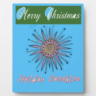 Merry Christmas Holiday Sunshine Collection Plaque