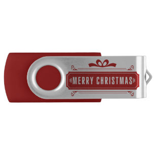Merry Christmas Holiday USB Flash Drive