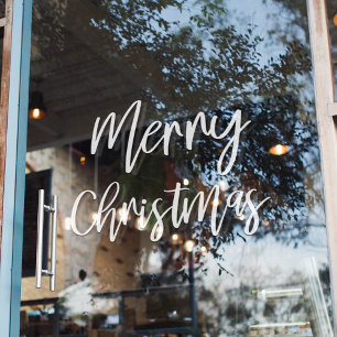 Merry Christmas   Holiday Window Cling