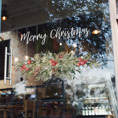 Merry Christmas  Holiday Window Cling