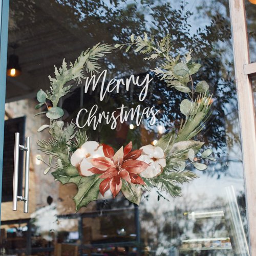 Merry Christmas  Holiday Window Cling